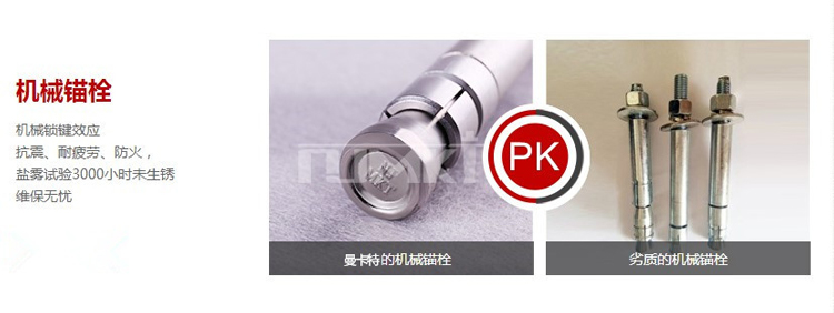 曼卡特后切底錨栓地鐵錨栓產(chǎn)品