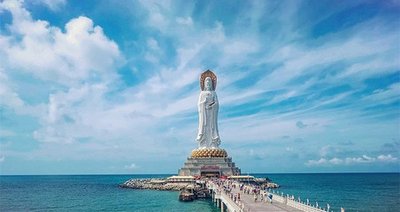 三亞南海觀音景區(qū)：水下粘貼碳纖維布，護(hù)佑碧海藍(lán)天